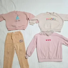 使用感が多い110サイズの冬物ベビー服 4枚セット
