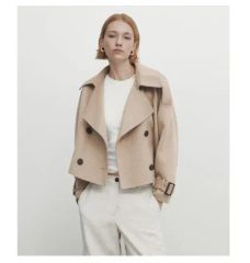 ZARA ザラ ZW COLLECTIONベルト付きフルイドジャケット新作完売品