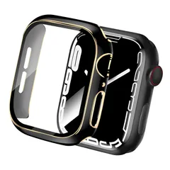 【新着商品】カバー アップルウォッチ アップルウォッチ カバー ケース ケース Watch 耐衝撃 Watch 全面保護 Apple Apple 装着簡単 メッキ加工 一体型 高耐久 ガラスフィルム 高透過率 保護 11/10 PC素材 Series 46mm