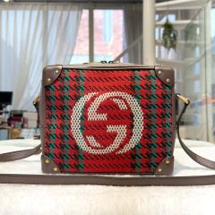 極美品】グッチ ショルダーバッグ GG シェリーライン 千鳥格子 マルチ 