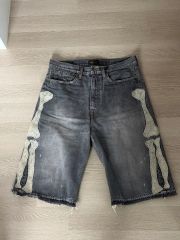 KAPITAL]14ozブラックデニム5PショートパンツBONE刺繍サイズ34 - メルカリ
