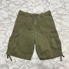 希少【abercrombie&fitch アバクロンビー フィッチ  【商品名】archive ユーズド加工/カーゴパンツ/ショートパンツ ハーフパンツ/パンツ カーゴショーツ