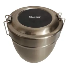 スケーター 抗菌 真空ステンレスランチボックス 550ml STLBD6AG 丼型 どんぶり 保温 保冷 弁当箱 2段 2層構造 ステンレスランチジャー ランチポット 魔法瓶 丸洗いOK 食洗機対応 抗菌加工 【MY324】のサムネイル