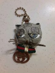 GUCCI グッチ グッチョリ ネコ 猫 ストラップ キーホルダー 美品