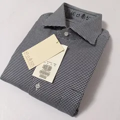 40ct&525 by TAKEO KKUCHI 長袖シャツ スタンドカラー 千鳥格子 50(L-XL相当) タグ付未使用のサムネイル