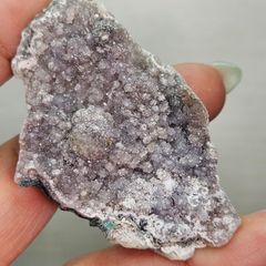 天然石 フラワーアメジスト スライス 原石 2つのお花 台座付き⭐️3006
