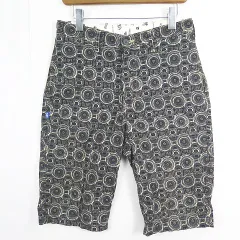 ビッグジョン Big John Calif ハーフパンツ リネン混 81 総柄 ブラック系 2sa7465のサムネイル