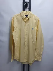 ポロ ラルフローレン シャツ クラシックフィット 長袖シャツ イェロー