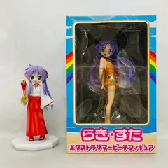 【まとめ】 らき☆すた 柊かがみ フィギュア 2体 セット / wave ドリームテック 巫女服 エクストラサマービーチ Lucky ☆ star らきすた 巫女のサムネイル