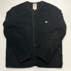新品・未使用 】DANTON メンズノーカラージャケット ネイビー 【38