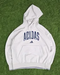 アディダス オリジナルス ルーズフィット ビックロゴ 起毛 フーディー アイボリー 3XL(115)