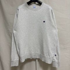 ノンウォッシュ チャンピオン前Vスクリプトロゴ刺繍スウェット90s USA 