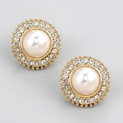 パール イヤリング 痛くない 落ちない ジルコニア ゴールド シンプル 軽い セレモニー フォーマル デイリー 上品 エレガント ミニマル ♯05 loyal pearl