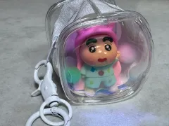クレヨンしんちゃん ぬいぐるみ キーホルダー クリア バッグ