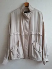 Massi Modutti マッシモ ドゥッティ レディース ハイネック ブルゾン ジャケット ピンクベージュのサムネイル