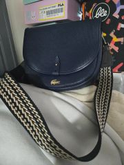 LACOSTE 幾何学模様 モノグラム ショルダーバッグ - メルカリ
