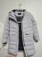 DAKS レディース ロング ダウン コート グレーのサムネイル