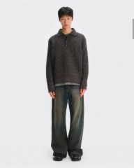 CAMPHOR WOOD シャツレイヤードドッキングラメニットトップ M - メルカリ