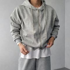 2 アンセルム レイヤード フーディー 伊勢丹 ANCELLM グレー - メルカリ