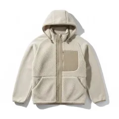 ユニクロ × ホワイトマウンテニアリング フリース フルジップアップパーカ ナチュラル XL