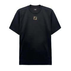 美品 FENDI Tシャツ ズッカ FF柄 ロゴ FENDI】フェンディ『ズッカ柄 FFロゴ 長袖シャツ sizeI46』レディース