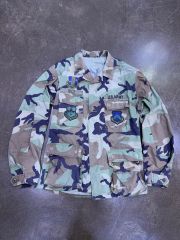米軍実物US NAVY NWUType1デジタル迷彩ジャケットL-R フルパッチ