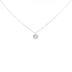 PT900/PT850 ソリティア ダイヤモンド ネックレス 0.40CT