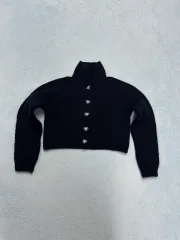 ZARA レディース クロップド ニット カーディガン