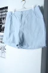 (XL-2XL) Tommy Hilfiger トミーヒルフィガー ハーフパンツ パンツ オーバーサイズ ブルー コットン ショート -24DA