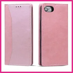 用の iPhone 7/8/se2/se3_ピンク Torske と互換性がある iPhone se3 スマホケース 手帳型 適合 iPhone8ケース 向け iphonese2 ケース アイホン8用カバー 内蔵マグネット開閉式 ベルトなし 適合 iphone