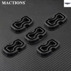 リアブレーキマスターシリンダーカバー オートバイ用 ブラック 5個入り ラバーガスケット ハーレーツーリング 2008-2018 FLHX FLHXS ロード