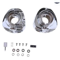 クロームメッキハンドルバースイッチハウジングカバー アルミニウム合金製 オートバイ用コントロールアクセサリー 2009～2013年モデル用