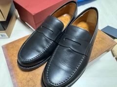新品 ANGELO PALLOTTA ローファー ダークブラウン 41 - メルカリ
