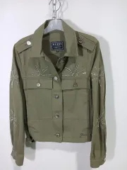 GUESS カーキ色 スパンコール POINT ジャケットのサムネイル