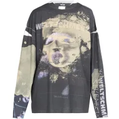 VETEMENTS ヴェトモン ラムシュタイン ベルトシュメルツ プリント オーバーサイズ Tシャツ スウェットのサムネイル
