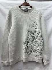 Hermes エルメス 馬 刺繍 スウェットシャツ サイズSM/95 (正規品)のサムネイル