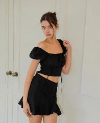 ALEXIASTAM Shirring Top Cozy Pants - メルカリ