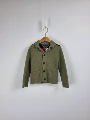 Tommy Hilfiger トミーヒルフィガー キッズ カーキ ニット カーディガン アイドル 2-3歳 0406
