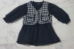 女の子 ワンピースTシャツ ベストセット 110