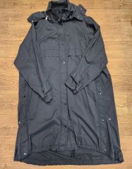 美品】ラコステフード付きジャンパーブルゾン ブラックチェック 44XL 