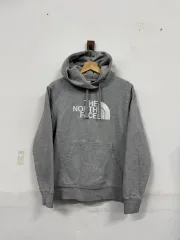 (M) THE NORTH FACE ザノースフェイス 起毛 ビックロゴ フードTシャツ