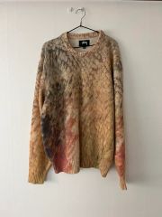 A17755 極美品 STUSSY Printed Fur sweater XL - メルカリ