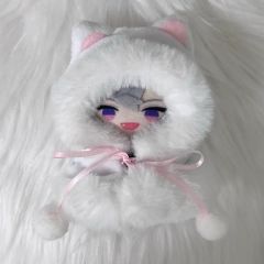 自作 無属性 ぬいぐるみ 白猫くん 10cm - メルカリ