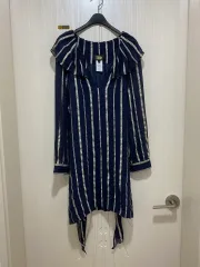 A.P.C. アーペーセー ネイビー GOLD シフォン ONE PIECE Sのサムネイル