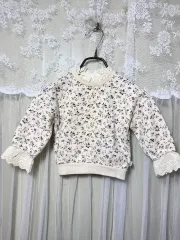 (キッズ)ペリーミツ 花柄 あん起毛 スウェット 100