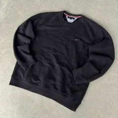 トミーヒルフィガー ブラック スウェット Tシャツ L
