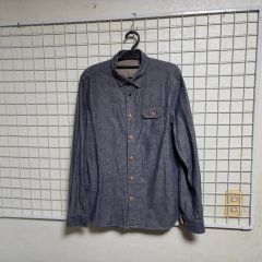 Engineered Garments シャンブレーシャツ L エルボーパッチ - メルカリ