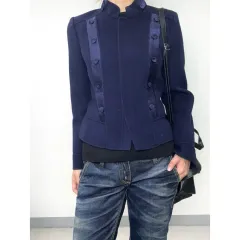 日本ヴィンテージ ネイビー ウール ジャケット アウター