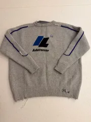 ADER ERROR アーダーエラー オーバーサイズ セーター グレー s-mのサムネイル
