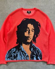 希少 ボブ・マーリー セーター Stussy XL bob marley - メルカリ